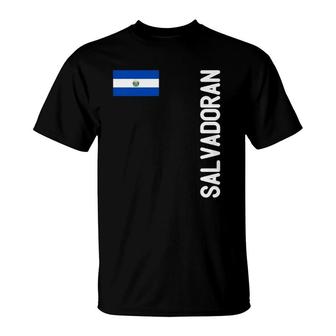 Salvadoran Flag And El Salvador Roots T-Shirt | Mazezy