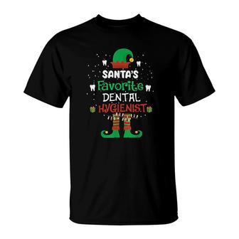 Santas Favorite Dental Hygienist T-Shirt | Mazezy CA