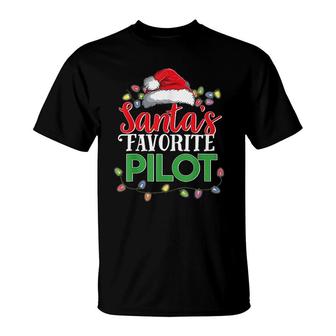 Santas Favorite Pilot T-Shirt | Mazezy