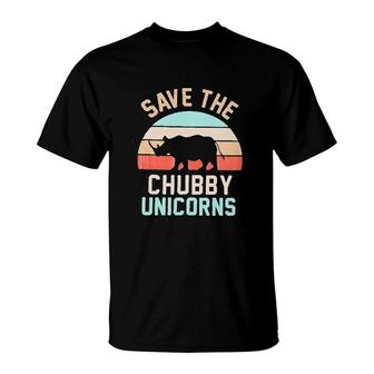 Save The Chubby Unicorn T-Shirt | Mazezy UK