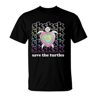 Save The Turtles Basic Girl T-Shirt | Mazezy