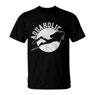 Scuba Diving Aquaholic Funny Scuba Diver Gift T-Shirt - Thegiftio UK
