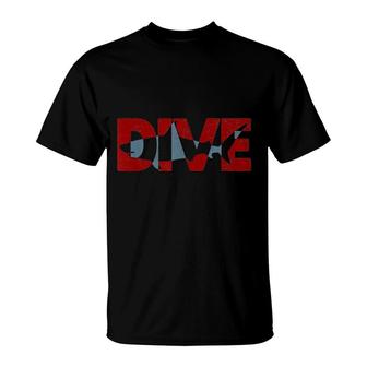 Scuba Diving Dive Shark T-Shirt | Mazezy