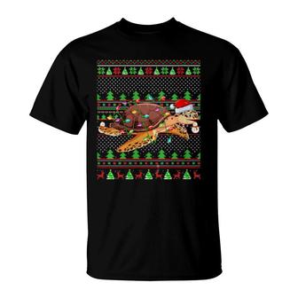 Sea Turtle Family Matching Ugly Sea Turtle Christmas T-Shirt | Mazezy