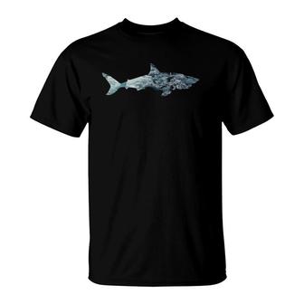 Shark - Ocean Waves Men & Women Design T-Shirt | Mazezy