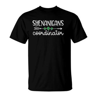 Shenanigans Coordinator St Patrick's Day For Teacher T-Shirt | Mazezy