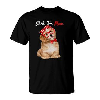 Shih Tzu Mom Dog Tee Gifts For Women Dogs Lovers Mother's Day T-Shirt | Mazezy