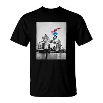 Skater In London T-Shirt | Mazezy
