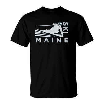 Ski Mainevintage Snow Ski T-Shirt | Mazezy