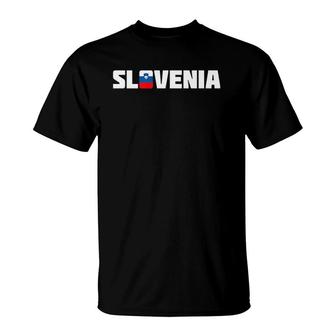 Slovenia Slovenian Flag Nation T-Shirt | Mazezy DE