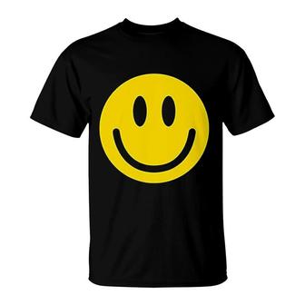 Smile Face Emoticons Novelty Graphic T-Shirt | Mazezy