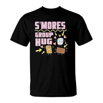 S'mores Group Hug Funny Camping T-Shirt | Mazezy
