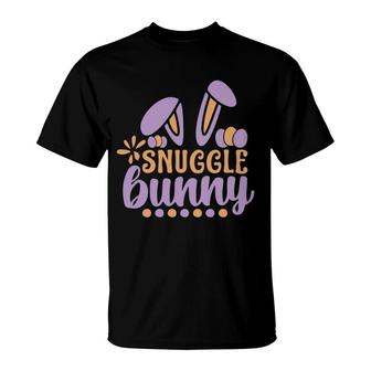 Snuggle Bunny Purple T-Shirt | Mazezy