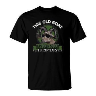 Sober Sobriety Gift Ideas For Men 30 Years Sober T-Shirt | Mazezy