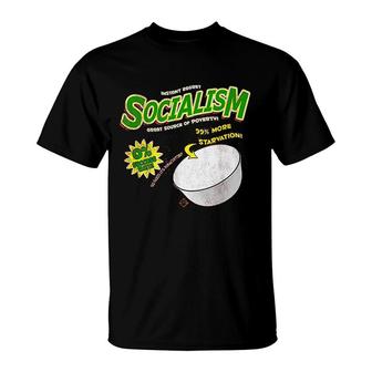 Socialism Cereal Great Source Of Poverty T-Shirt | Mazezy AU