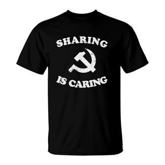 Socialism Communist Sharing Is Caring T-Shirt | Mazezy DE