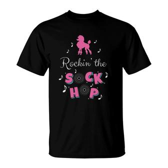 Sock Hop Costume  Girls Women Pink Poodle T-Shirt