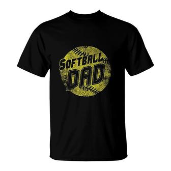 Softball Dad Fastpitch T-Shirt | Mazezy