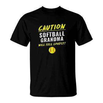 Softball Grandma Funny T-Shirt | Mazezy
