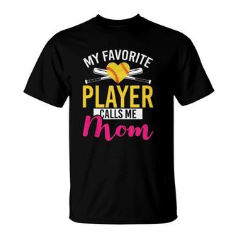 Softball Player Mom American Sport Softball T-shirt - Thegiftio