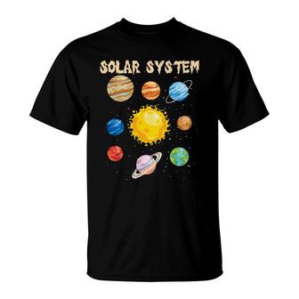 Solar System Planets Science Space T-Shirt | Mazezy