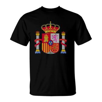 Spain Coat Of Arms Spanish Emblem Symbol T-Shirt | Mazezy