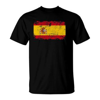Spain Flag Men Women Kids Vintage Spain T-Shirt | Mazezy