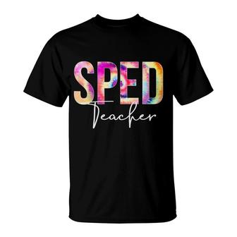 Special Education Teacher Tie Dye School Appreciation T-Shirt | Mazezy