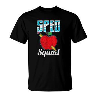 Sped Special Education Sped Squad Apple T-Shirt | Mazezy