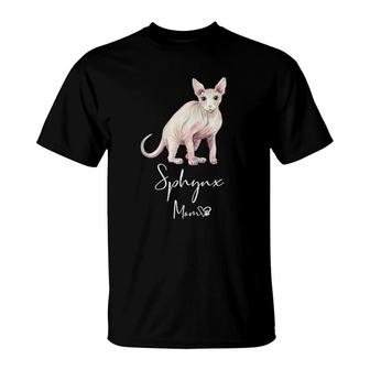 Sphynx Mom Cute Cat Mother Hairless Cats Kitten Girl Gift Zip T-Shirt | Mazezy
