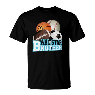 Sports Star Brother Fan Club Boy Kid Men Game Day T-Shirt | Mazezy
