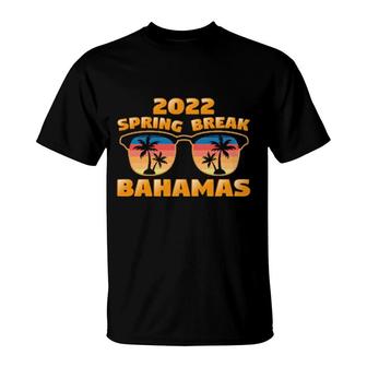 Spring Break Bahamas 2022 Vintage Matching Cool Sunglasses T-Shirt | Mazezy