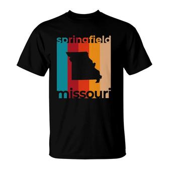 Springfield Missouri Vintage Mom Retro Cut Out T-Shirt | Mazezy
