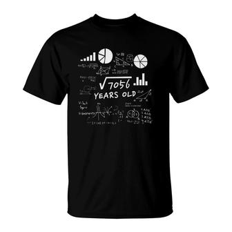 Square Root 84 Years Old Gift Funny Teacher 84Th Birthday T-Shirt | Mazezy