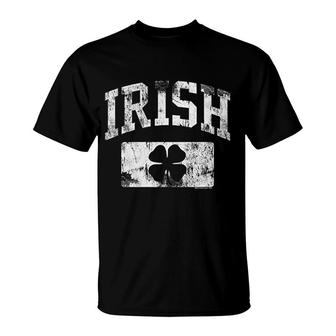 St Patricks Day Irish Athletic Vintage Distressed Irish T-Shirt - Thegiftio