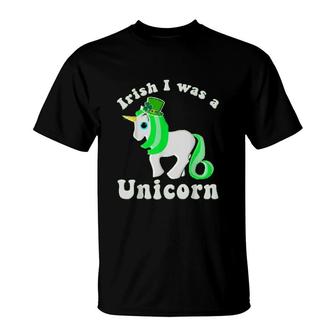 St Patricks Day Irish I Was A Unicorn T-Shirt | Mazezy