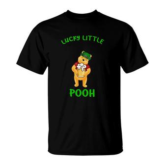 St Patricks Day Leprechaun Hat Lucky Little Pooh Animal Lovers Best Irish Gift T-Shirt | Mazezy