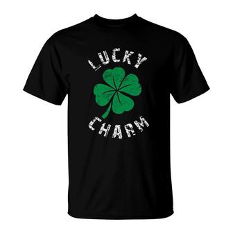 St Patricks Day Lucky Charm Basic Style T-Shirt | Mazezy