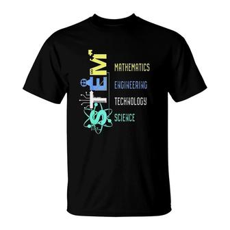 Stem Education Science Teacher Math Engineer Technology T-Shirt | Mazezy