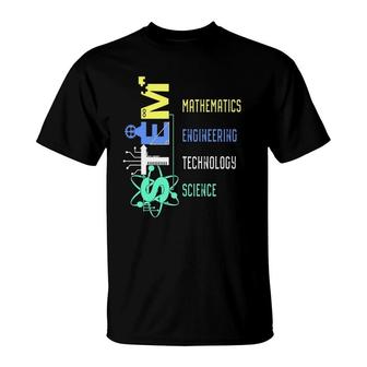 Stem Teacher Science Technology Engineer Math T-Shirt | Mazezy