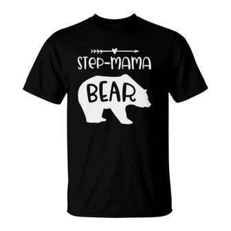 Step Mama Bear Gift For Step Mom Step Mother T-Shirt | Mazezy