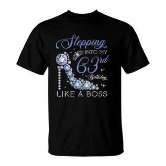 Stepping Into 63Rd Birthday Born 1959 Gifts 63 Years Old T-Shirt | Mazezy
