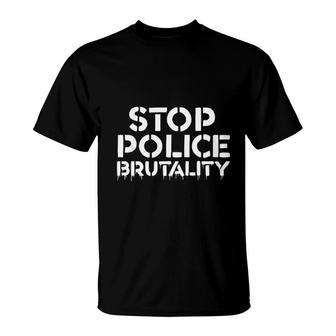 Stop Police Fight Protest T-Shirt | Mazezy AU