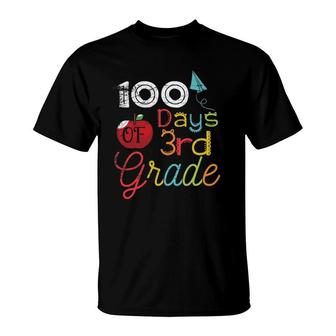 Student Gift 100 Days Of 3Rd Grade 100 Days Of School T-Shirt | Mazezy