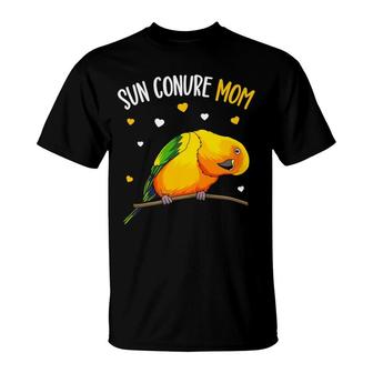 Sun Conure Mom Funny Parrot Bird Lover Women Pullover T-Shirt | Mazezy