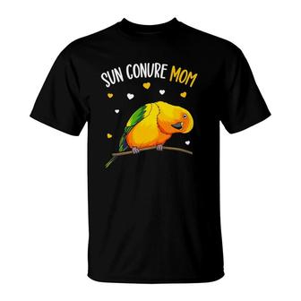 Sun Conure Mom Funny Parrot Bird Lover Women T-Shirt | Mazezy