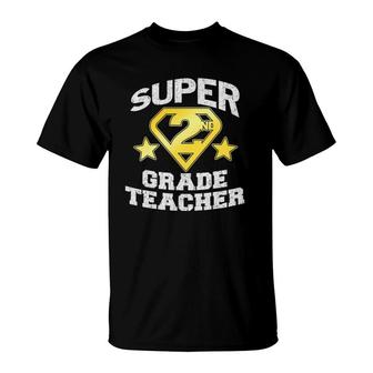 Super 2Nd Grade Teacher Hero T-Shirt | Mazezy
