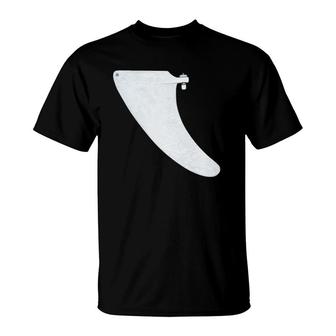 Surfing Fin Classic Longboard Single Fin Surfboard T-Shirt | Mazezy