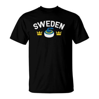 Sweden Curling The Kingdom Of Sweden T-Shirt | Mazezy