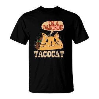 Taco Cat Palindrome Funny Tacocat Grammar English Teacher T-Shirt | Mazezy
